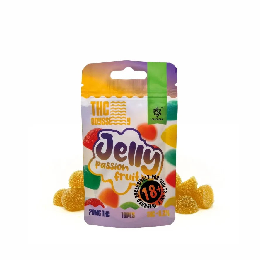 Czech CBD THC Odyssey Jelly Passionsfrucht, 70 mg THC, 10 Stück