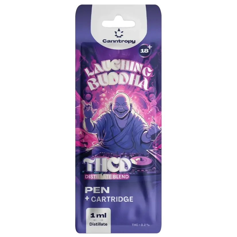 Canntropy THCD Pen Cartridge Laughing Buddha, 10 %, 1 ml