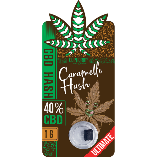 Euphoria CBD Hash Caramello,  40 %