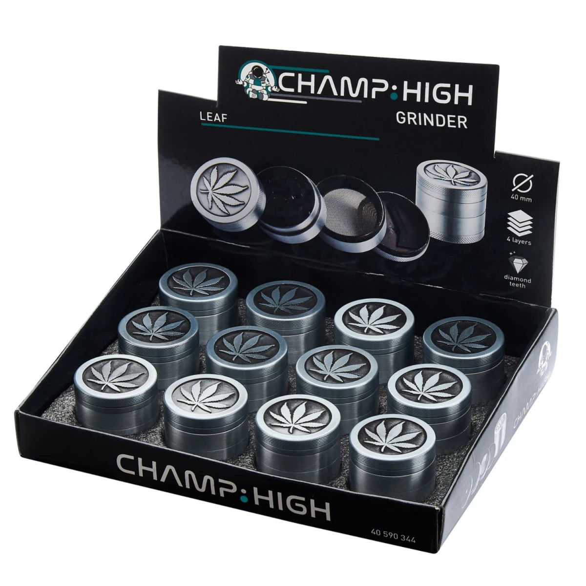 Champ High Metal Leaf Grinder 4-teilig ø 40 mm