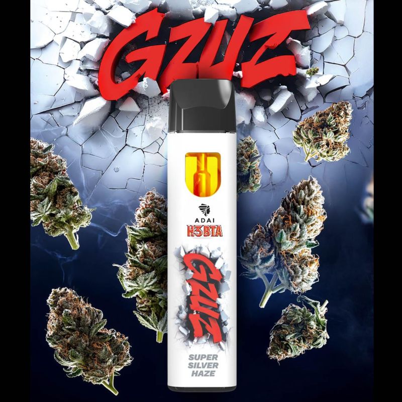 GZUZ - H3 Superior Blend Vape - SUPER SILVER HAZE V2 - 95% H3 - 1ml