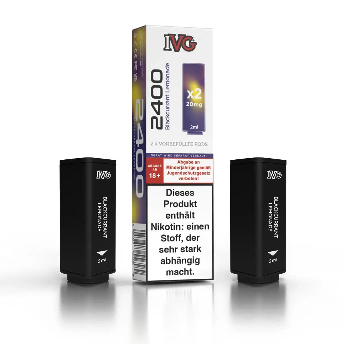IVG 2400 Pods 2 x 20 mg  Blackcurrant Lemonade