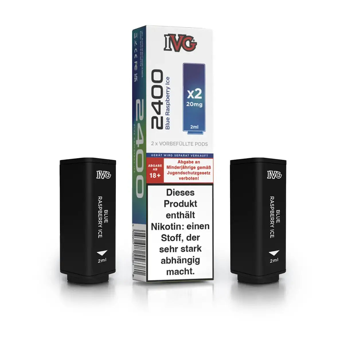 IVG 2400 Pods 2 x 20 mg  Blue Rasperry Ice