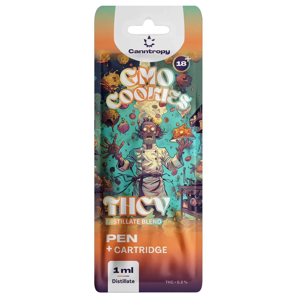 Canntropy THCV Pen Cartridge GMO Cookies, THCV 30 %, 1 ml