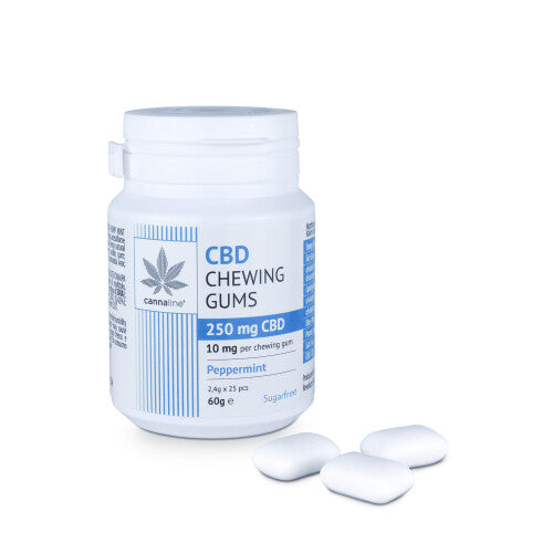 Cannaline CBD Chewing Gum Peppermint mit 250 mg CBD
