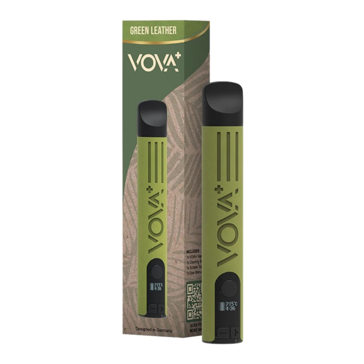 VOVA Plus Vaporizer - Green Leather
